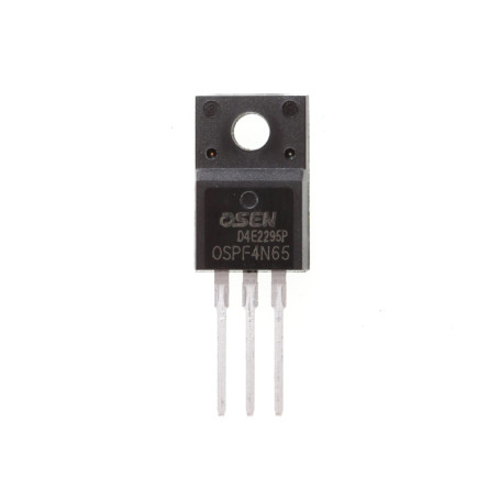 Transistor N-Channel MOSFET 4N65 TO-220F - Pack de 10 pièces
