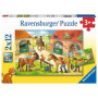 Ravensburger Puzzle Enfants - Vacances à la Cour - 2 Puzzles de 12 Pièces