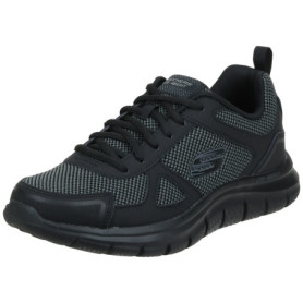 Skechers Track Bucolo - Sneakers Homme en Cuir Noir et Maille, Taille 43 EU 70,89 €