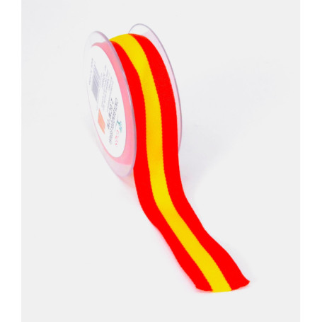 Ruban Drapeau Espagnol 2 cm x 2 m pour Loisirs Créatifs