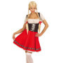 Costume Traditionnel Dirndl Heidi pour Oktoberfest - Robe Bavaroise Multicolore