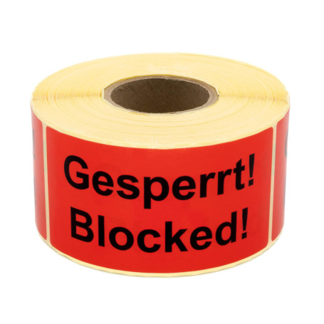 Étiquettes d'Avertissement Adhésives MD Labels - 100x50 mm, 500 pièces