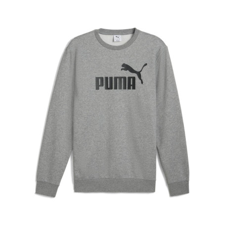 Sweat Crew PUMA Ess No. 1 Logo pour Homme - Gris Moyen