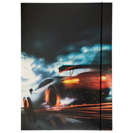 Chemise à Rabats A3 Folia Race Car en Carton avec Élastique