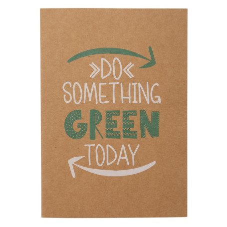 Carnet A5 Econovo en Papier Recyclé - 32 Feuilles Marron