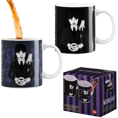Mug Thermoréactif Wednesday Addams - Tasse Mystérieuse 30 cl