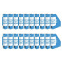 Lot de 20 classeurs en carton bleu OFFICER PRODUCTS Donau 7649001FSC-10