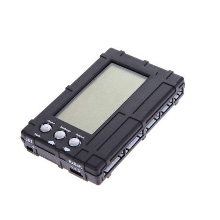 ICQUANZX Équilibreur de Batterie Lipo Li-Fe LCD 3 en 1 avec Testeur et Déchargeur