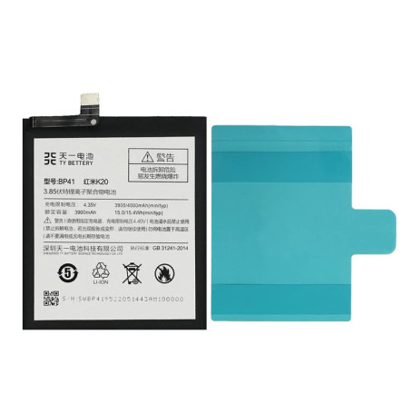 Batterie Lithium-ion Compatible BP41 pour Xiaomi Redmi K20 et Mi 9T