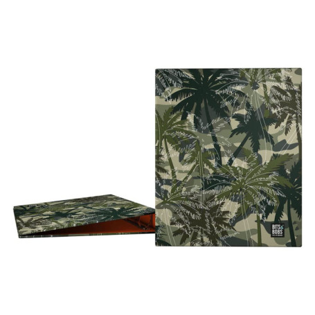 Classeur A4 4 Anneaux Vert Palms Bits and Bobs