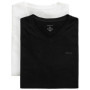 Lot de 2 T-Shirts Col V GANT - Noir et Blanc pour Hommes