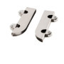 Lot de 2 Poulies Métalliques pour Porte Coulissante - Roulettes à Double Roue 6 mm