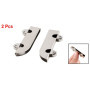 Lot de 2 Poulies Métalliques pour Porte Coulissante - Roulettes à Double Roue 6 mm