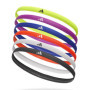 Lot de 6 Bandeaux à Cheveux adidas - Noir, Blanc, Rouge, Violet, Bleu, Jaune