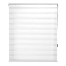 Store Enrouleur Jour et Nuit Élégant 140x250 cm - Blanc