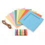 HP Lot de 50 Feuilles Photo Brillantes 5,1 x 7,6 cm avec Album et Autocollants