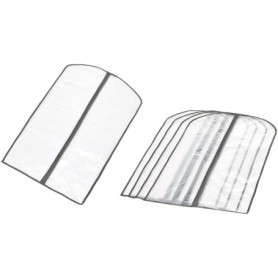 Lot de 5 housses à vêtements en PEVA avec fermeture Éclair - Amazon Basics