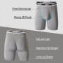 Nuofengkudu Hommes sans Couture Modal Long Boxer Doux Flex Respirant Stretch Ceinture Calecons Grande Taille Anti Irritations so