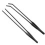 HRASY Lot de 2 Pinces à Épiler en Acier Inoxydable pour Aquarium - Long Manche Noir
