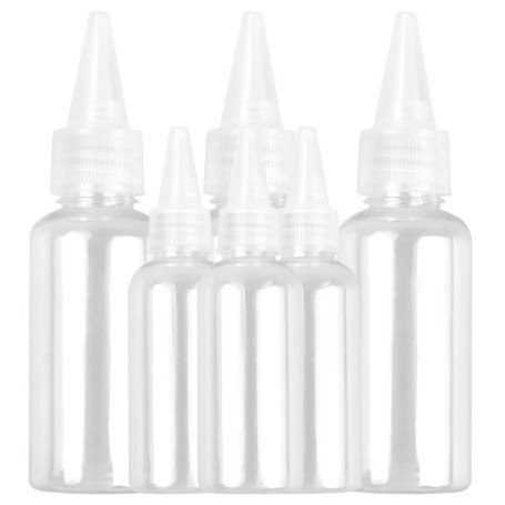 Set de 6 Bouteilles Souples en Plastique pour Sauce et Lotion - 30ml et 60ml
