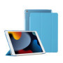 HUEZOE Étui de Protection Ultra Fin en Cuir Synthétique pour iPad 9,7" - Bleu Clair