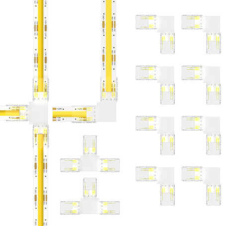 Kit de Connecteurs PAUTIX pour Bandes LED COB 10MM - 10 Pièces