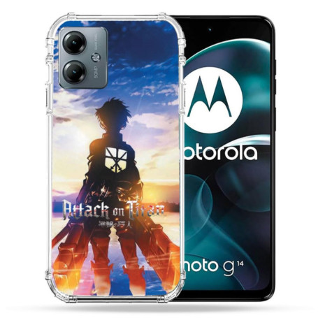 Coque Renforcée Multicolore pour Motorola G14 - Protection Ultime Manga