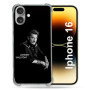 Coque Renforcée Cokitec pour iPhone 16 - Protection Johnny Hallyday Noir