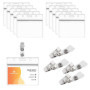 BAMZOK 50 Porte-Badges Transparent avec Clips - Idéal pour Événements et Séminaires