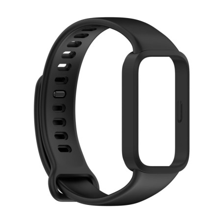 Bracelet de rechange HOMTERN pour Xiaomi Band 9 et Redmi Band 3 - Silicone Noir