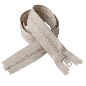 Fermeture Éclair Beige 45 cm - Lot de 2 Unités pour Couture