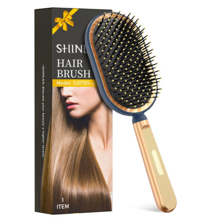Brosse Démêlante SHINLEA pour Cheveux Longs et Bouclés - Réduit Casse et Enchevêtrements