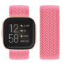 Bracelet de Remplacement Vozehui pour Fitbit Versa et Versa 2 - Nylon Souple et Respirant