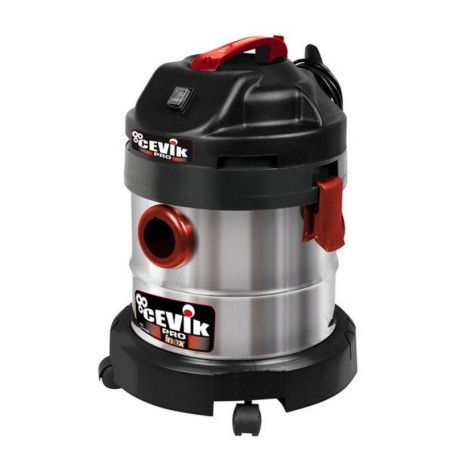 Aspirateur CEVIK PRO CE-PRO20X 1250W Inox 20L - Eau et Poussière avec Soufflerie