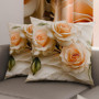 Paire de Taies d'Oreiller Florales en Microfibre - 35 x 35 cm - PETTI