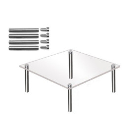 Présentoir à Gâteau Transparent Creperture avec Pieds en Métal - 30 cm 25,20 €