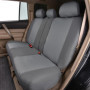 Housses de Siège de Voiture Universelles en Polyester Gris - Ensemble Complet