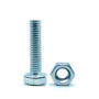 Boulons et Écrous M12 en Acier Galvanisé - 10 Pièces Tête Hexagonale
