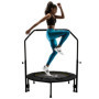 Trampoline Élastique Pliable 40 Pouces avec Main Courante Réglable