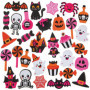 Lot de 120 Autocollants en Mousse Roses Halloween - Bricolage et Décorations Festives