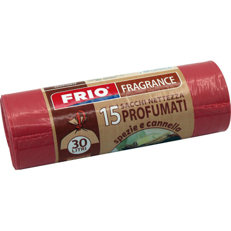 Pack de 15 Sacs Poubelle Parfumés 30L - FRIO Orange