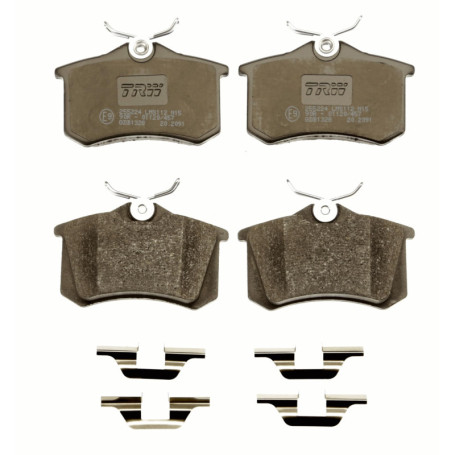Kit de Plaquettes de Frein TRW GDB1328 pour Peugeot 207 - Essieu Arrière