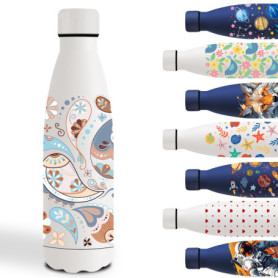 Gourde Isotherme 500ml pour Enfants - Bouteille Anti-Fuite et Légère