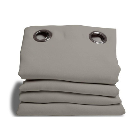 Rideau Moondream Anti-Bruit et Thermique 3en1 - 100% Occultant Gris 140x260 cm