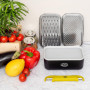 Râpe Multifonction avec Boîte et Éplucheur KitchenBe1 - Noir