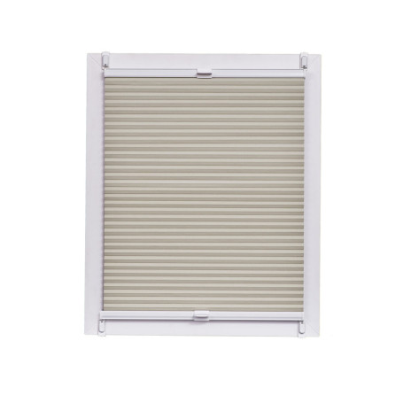 Store Plissé Nid d'Abeille Occultant Sunlines 120 x 150 cm - Blanc Crème