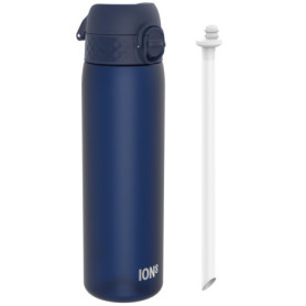 Gourde Ion8 Paille 500 ml Étanche et Écologique - Bleu Marine