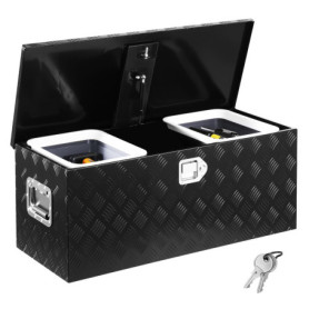 Coffre de benne VEVOR en aluminium avec étagères coulissantes - 899 x 370 x 370 mm