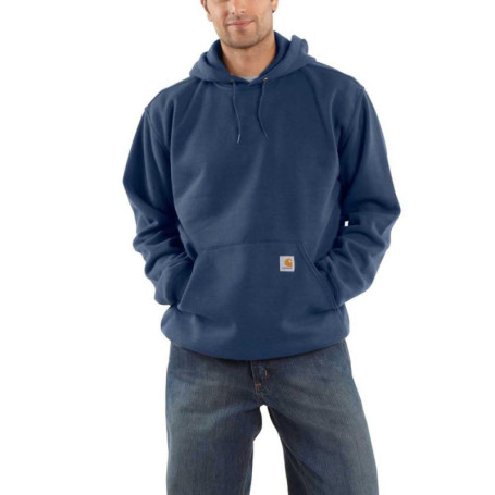 Sweat-Shirt à Capuche Carhartt pour Hommes - Confort et Durabilité en Bleu Marine