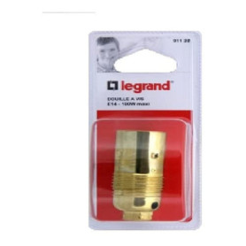 Douille E14 en Acier Laitonné - Legrand